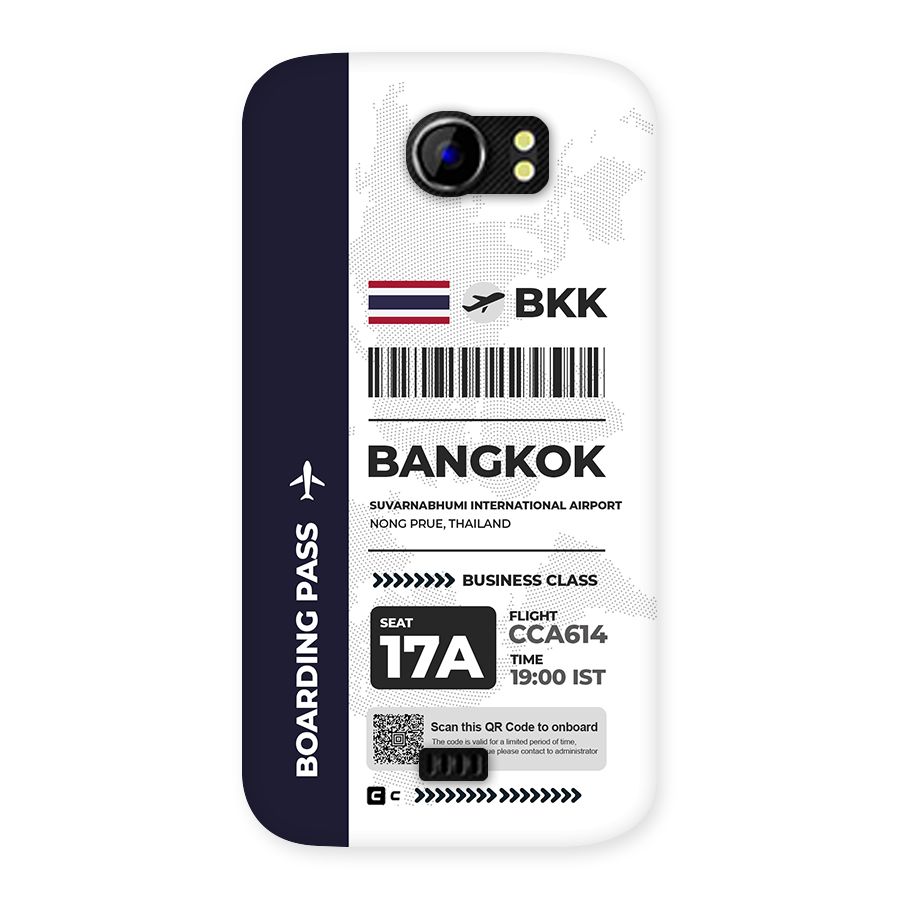 International Boarding Pass Bangkok Back Case for Canvas 2 A110