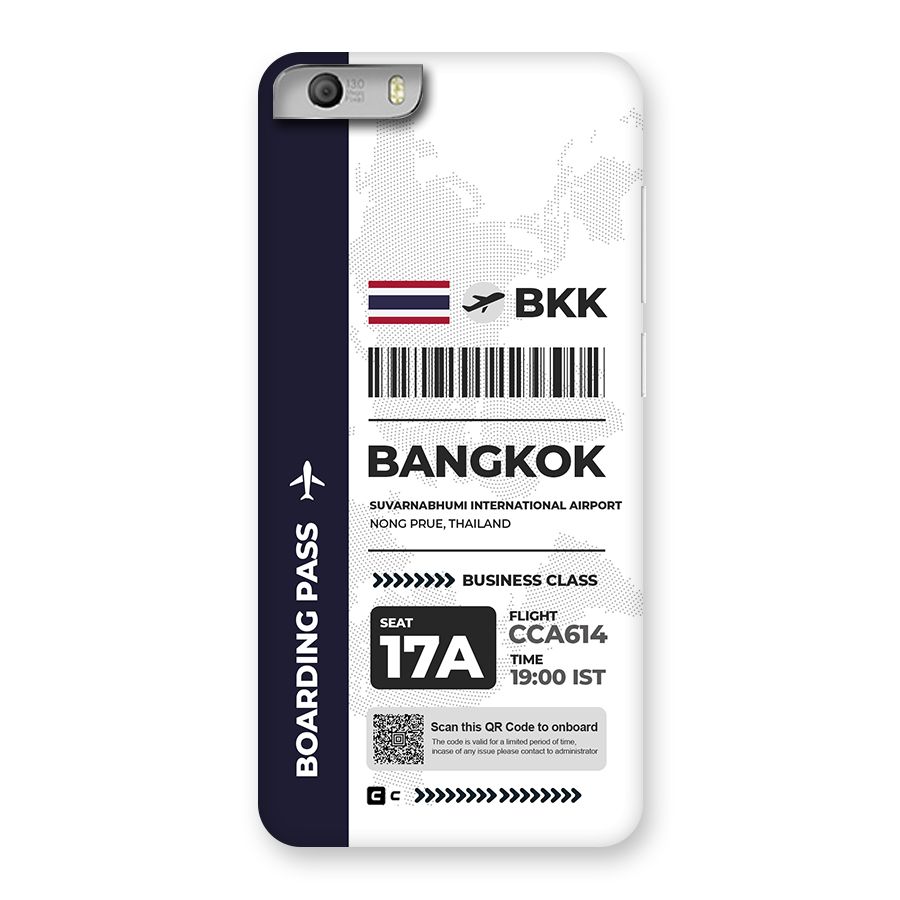 International Boarding Pass Bangkok Back Case for Canvas Knight 2