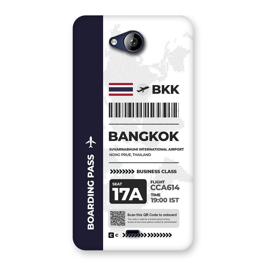 International Boarding Pass Bangkok Back Case for Canvas Play Q355