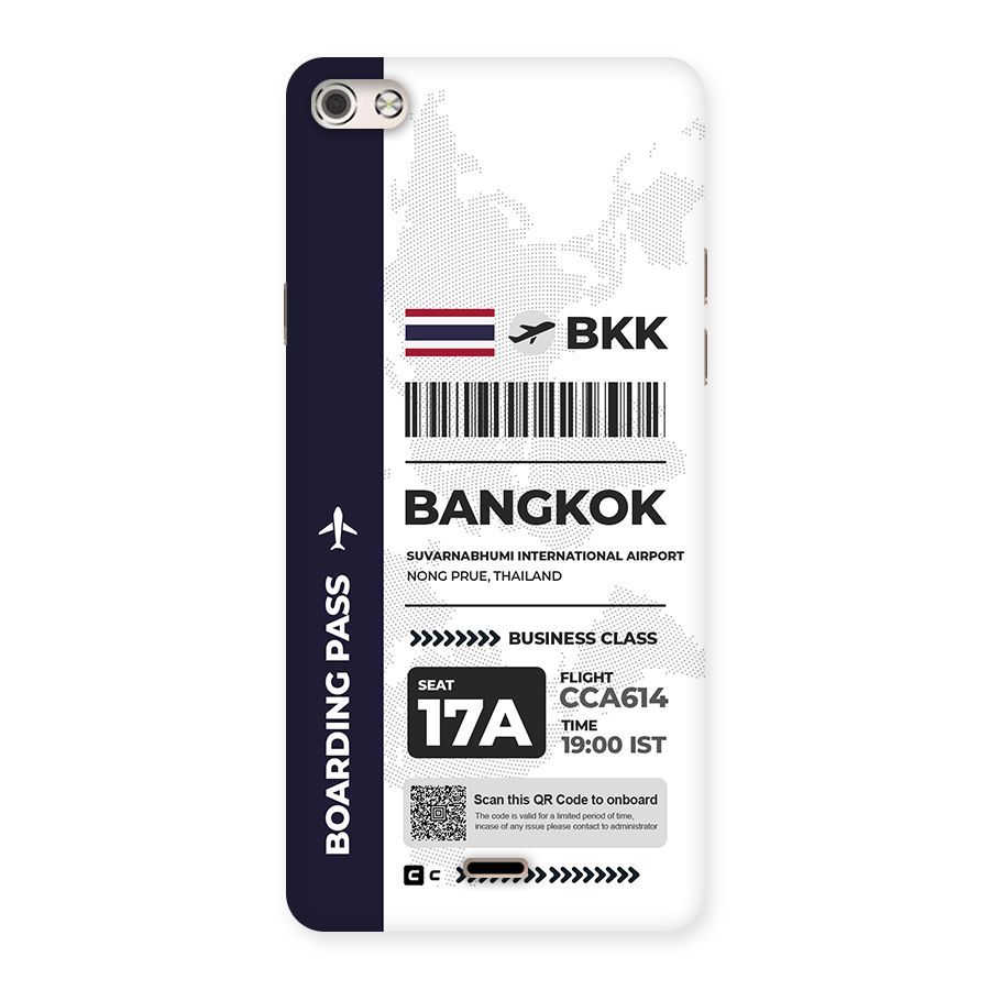 International Boarding Pass Bangkok Back Case for Canvas Silver 5