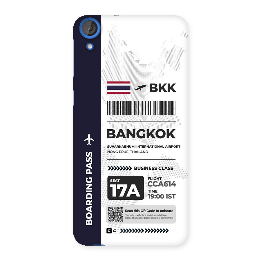 International Boarding Pass Bangkok Back Case for Desire 820