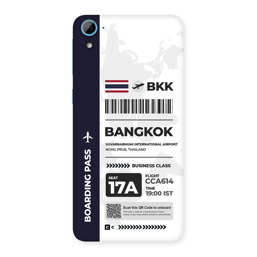 International Boarding Pass Bangkok Back Case for Desire 826