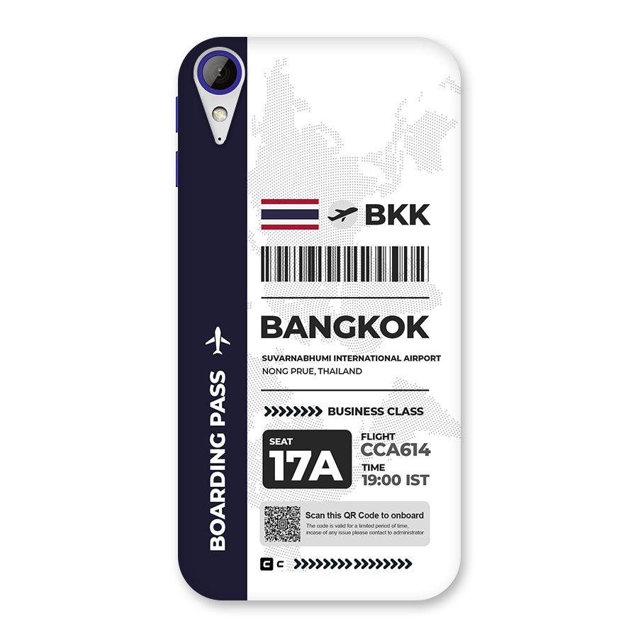 International Boarding Pass Bangkok Back Case for Desire 830