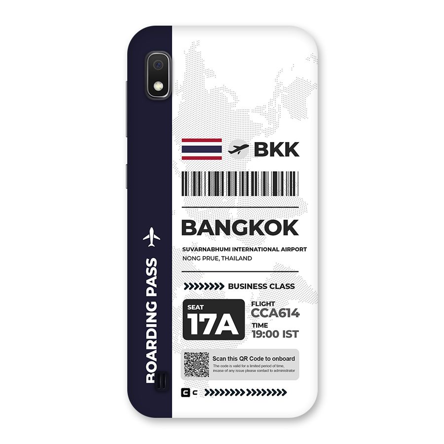International Boarding Pass Bangkok Back Case for Galaxy A10