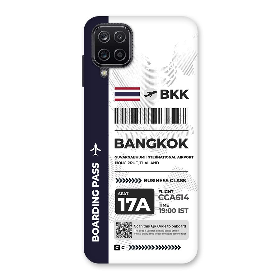 International Boarding Pass Bangkok Back Case for Galaxy A12