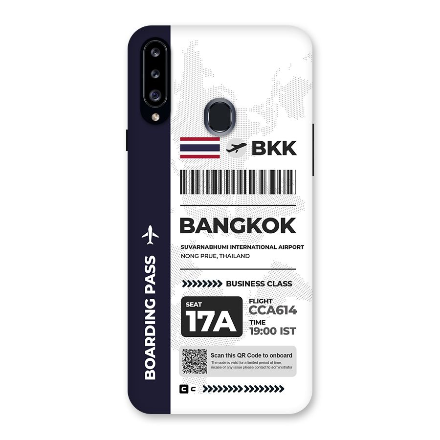 International Boarding Pass Bangkok Back Case for Galaxy A20s