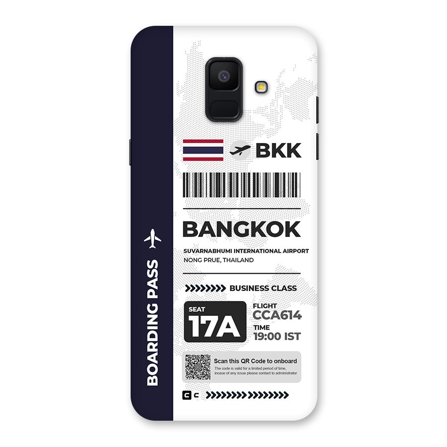 International Boarding Pass Bangkok Back Case for Galaxy A6 (2018)