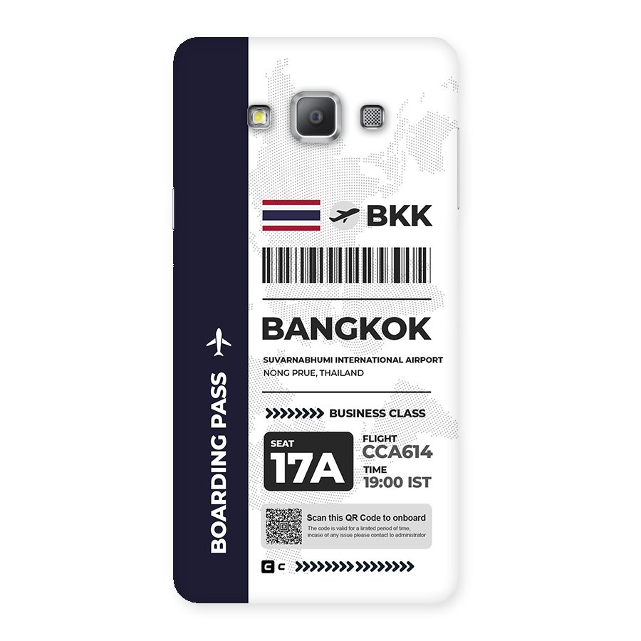 International Boarding Pass Bangkok Back Case for Galaxy A7