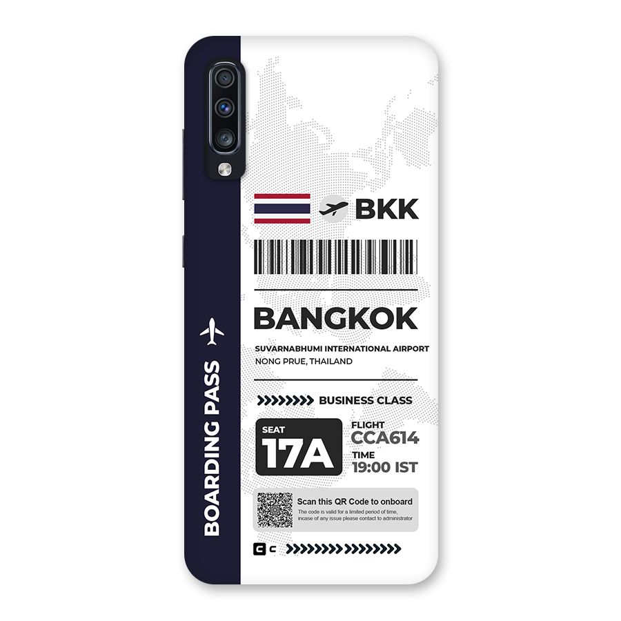 International Boarding Pass Bangkok Back Case for Galaxy A70
