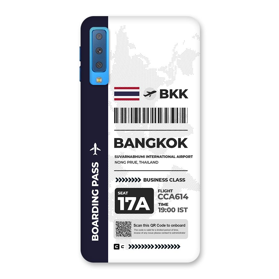 International Boarding Pass Bangkok Back Case for Galaxy A7 (2018)