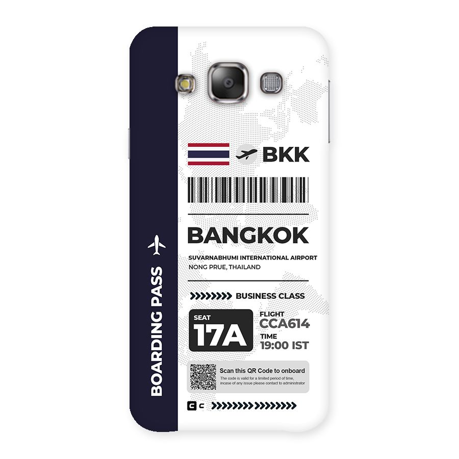 International Boarding Pass Bangkok Back Case for Galaxy E7
