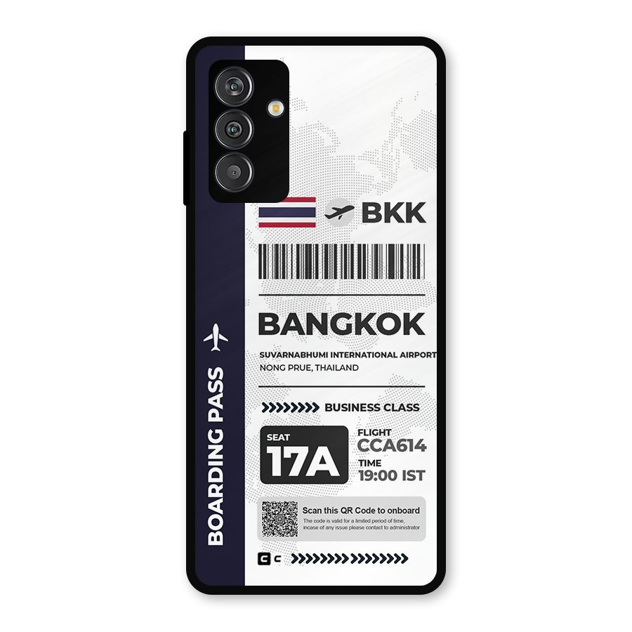 International Boarding Pass Bangkok Metal Back Case for Galaxy F13