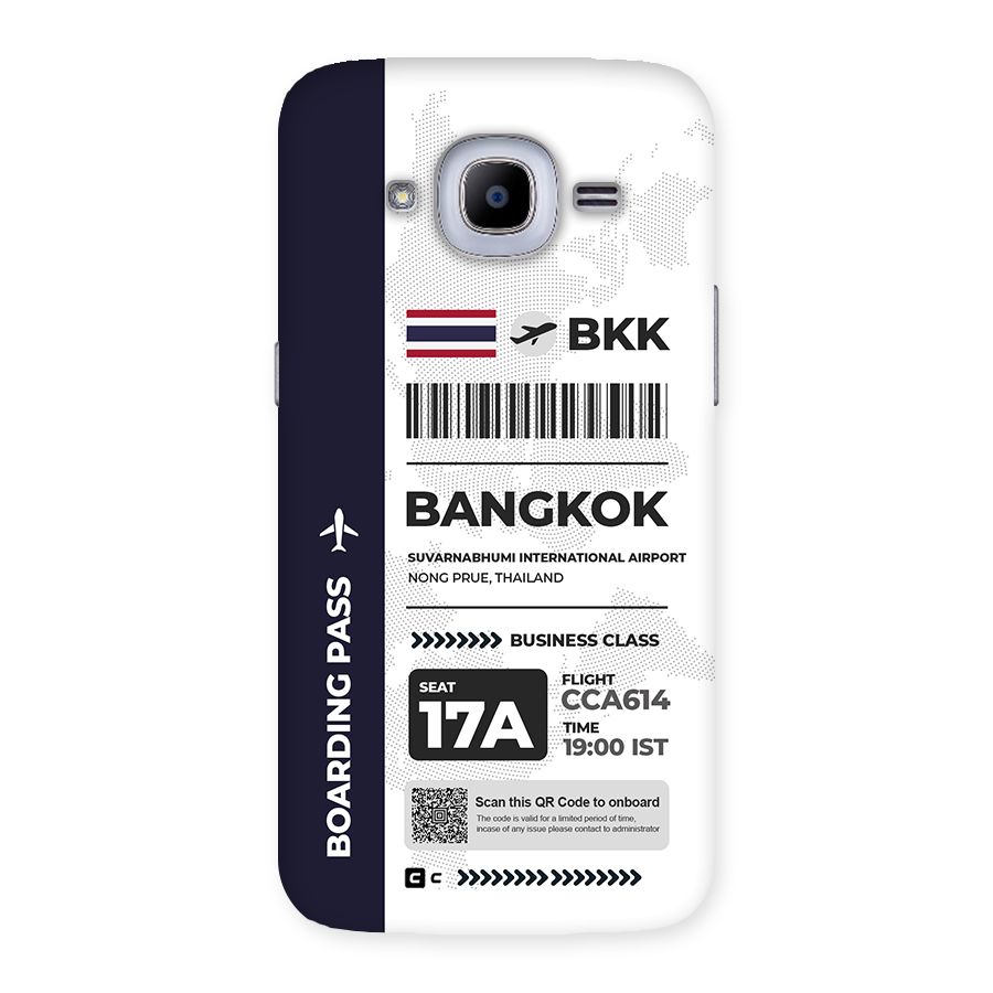 International Boarding Pass Bangkok Back Case for Galaxy J2 Pro