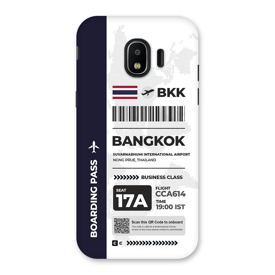 International Boarding Pass Bangkok Back Case for Galaxy J2 Pro 2018