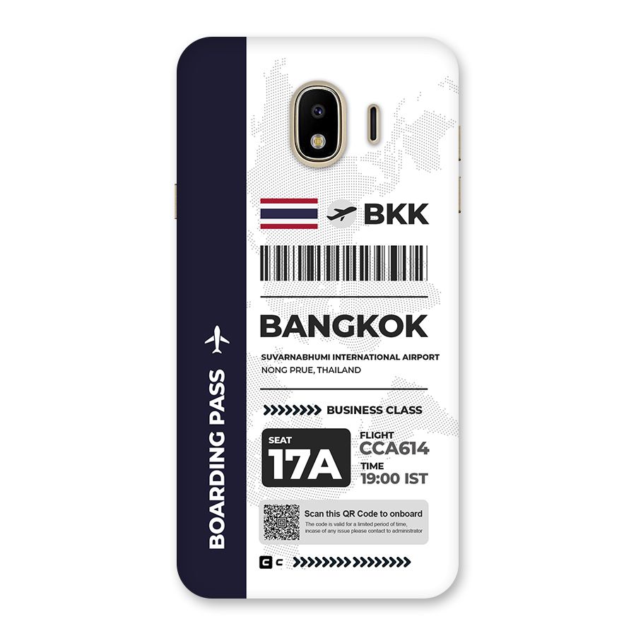 International Boarding Pass Bangkok Back Case for Galaxy J4