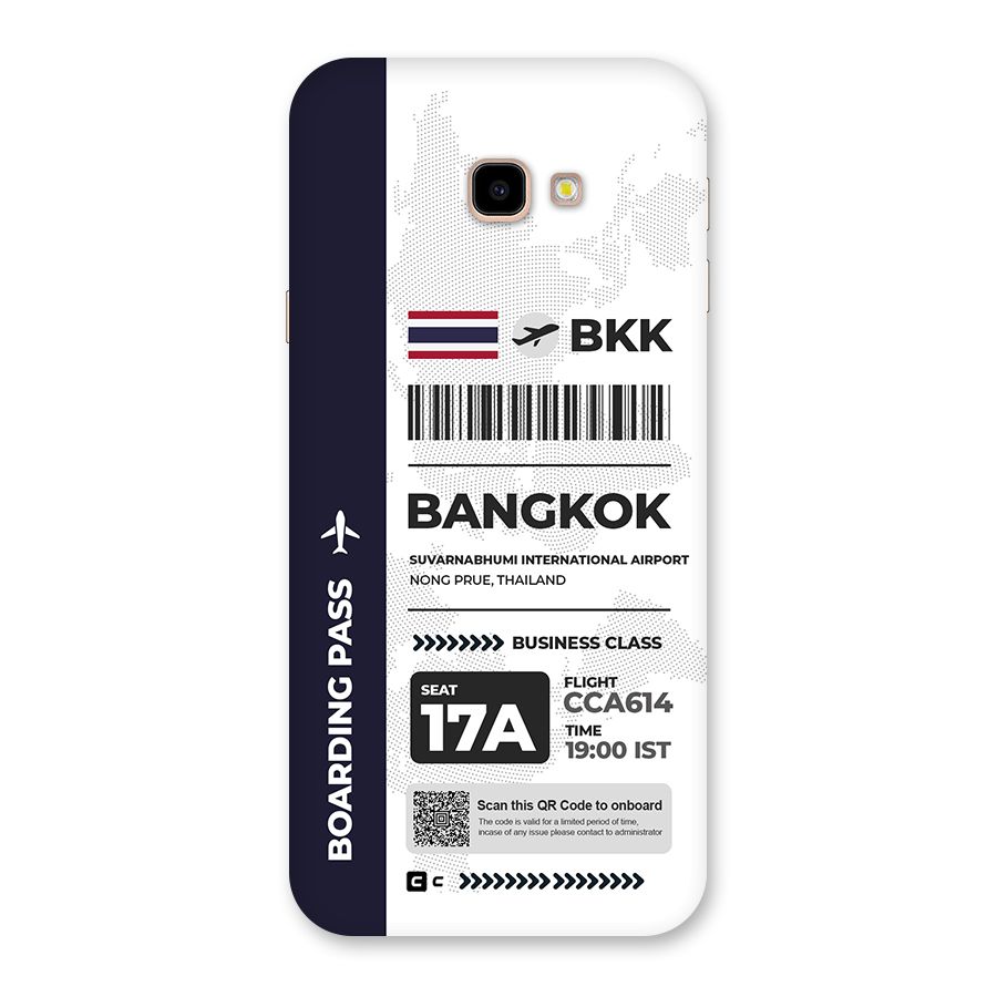 International Boarding Pass Bangkok Back Case for Galaxy J4 Plus