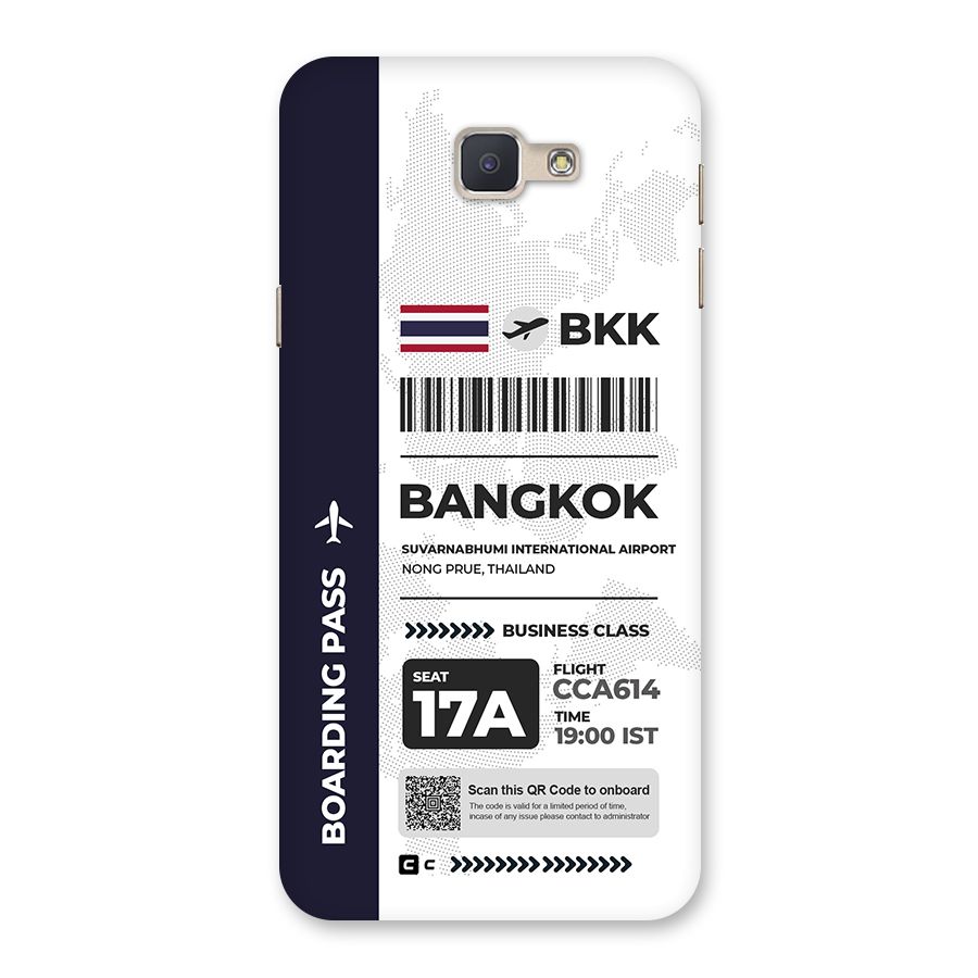 International Boarding Pass Bangkok Back Case for Galaxy J5 Prime