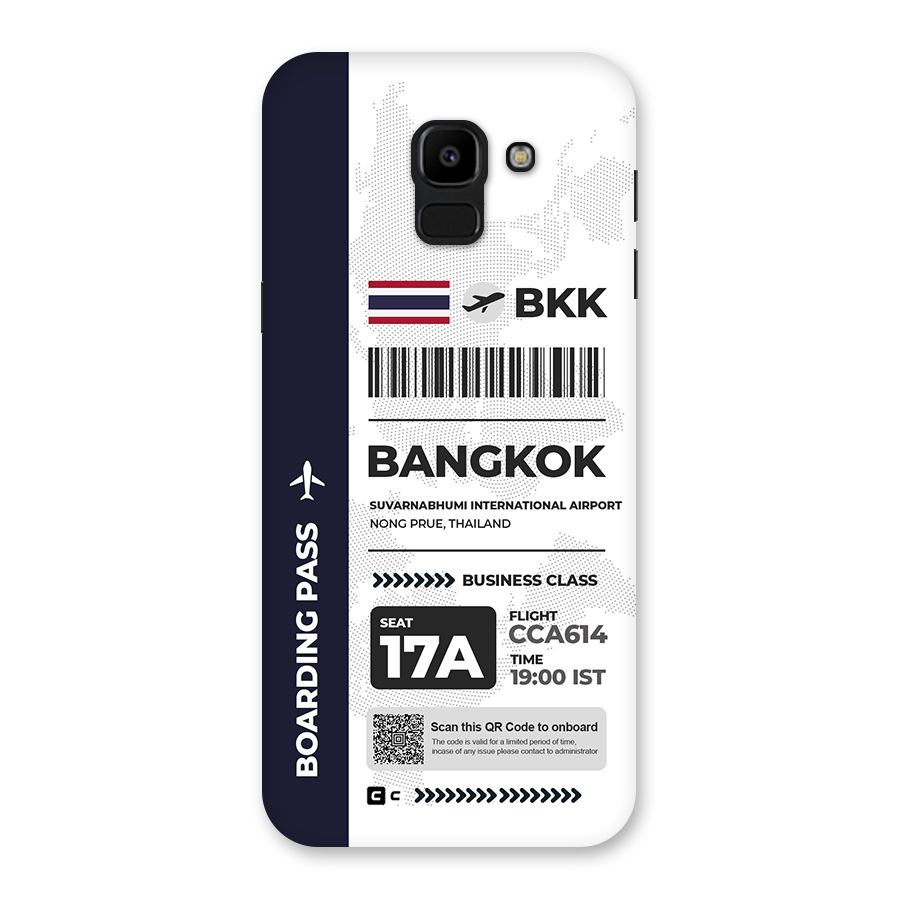 International Boarding Pass Bangkok Back Case for Galaxy J6