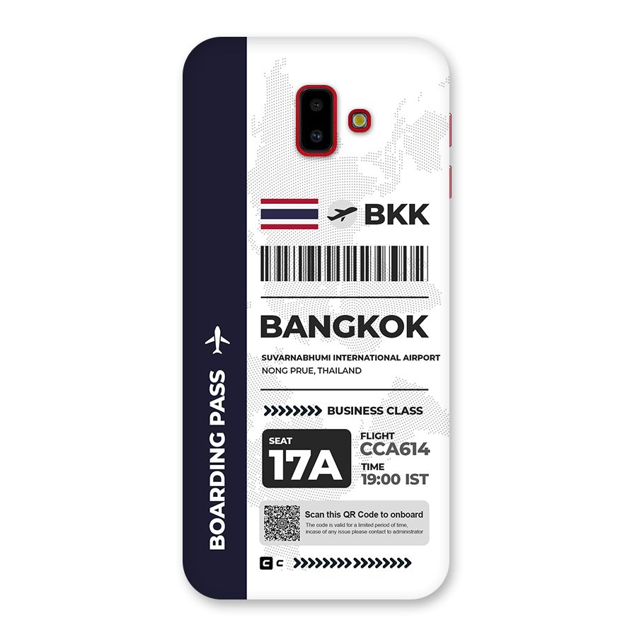 International Boarding Pass Bangkok Back Case for Galaxy J6 Plus