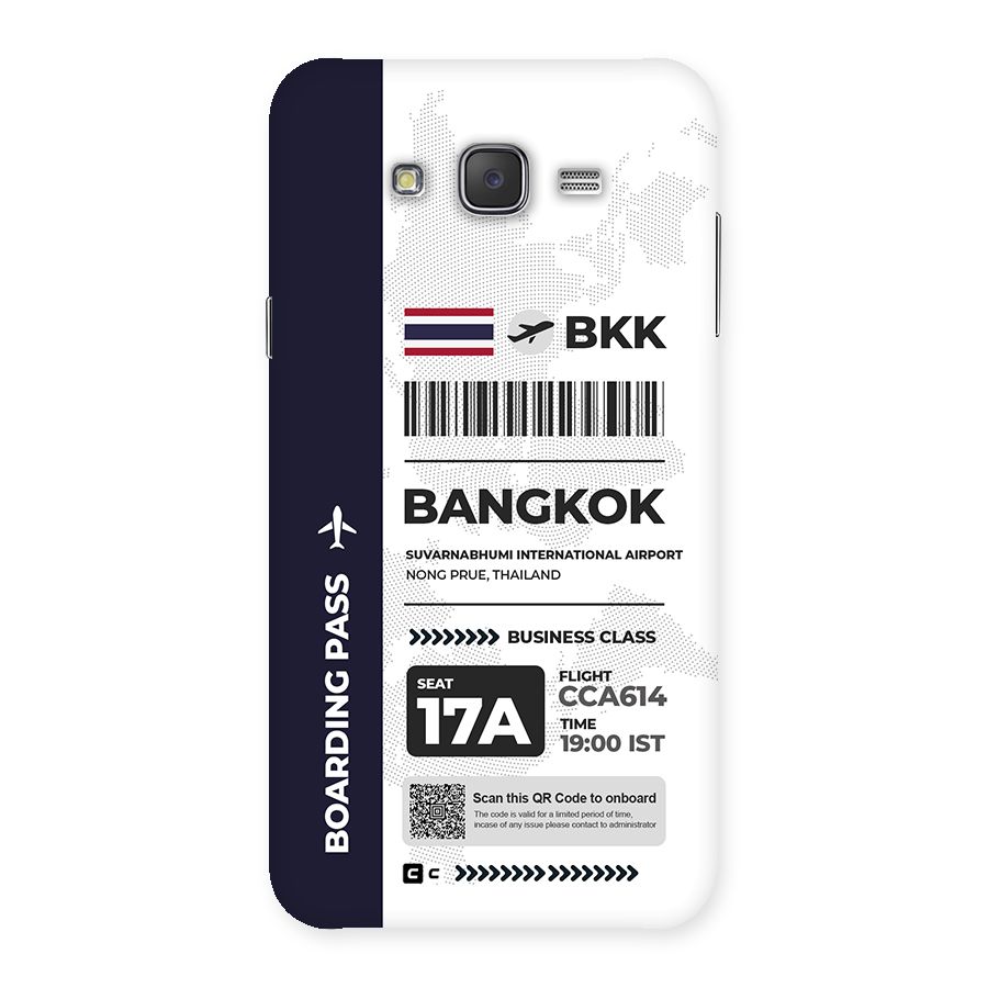 International Boarding Pass Bangkok Back Case for Galaxy J7