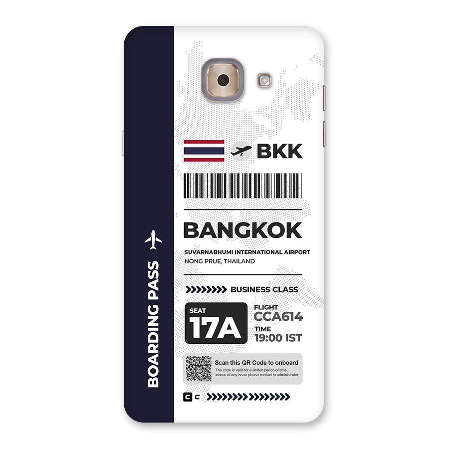 International Boarding Pass Bangkok Back Case for Galaxy J7 Max