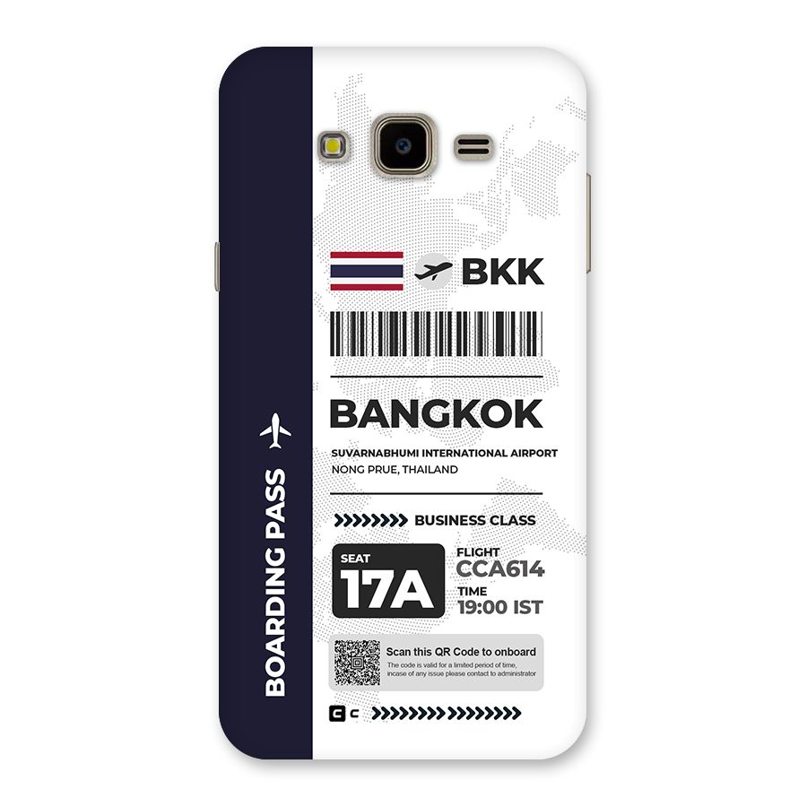 International Boarding Pass Bangkok Back Case for Galaxy J7 Nxt