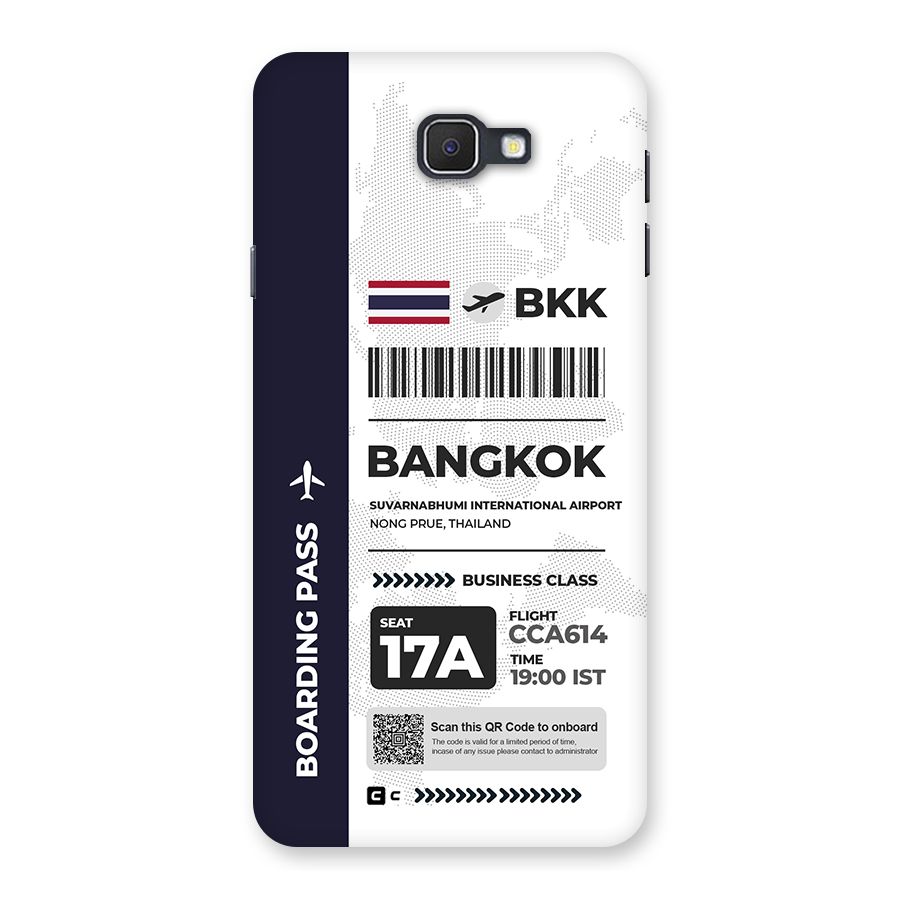 International Boarding Pass Bangkok Back Case for Galaxy J7 Prime