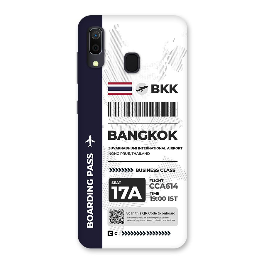 International Boarding Pass Bangkok Back Case for Galaxy M10s