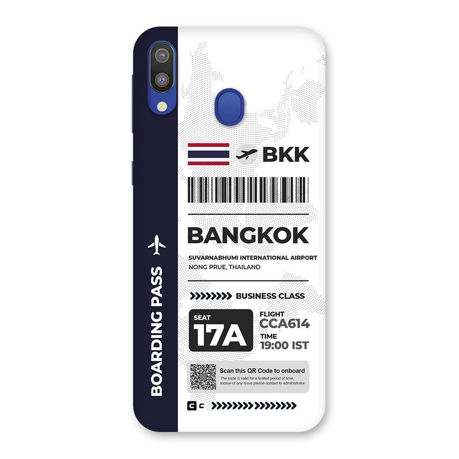 International Boarding Pass Bangkok Back Case for Galaxy M20