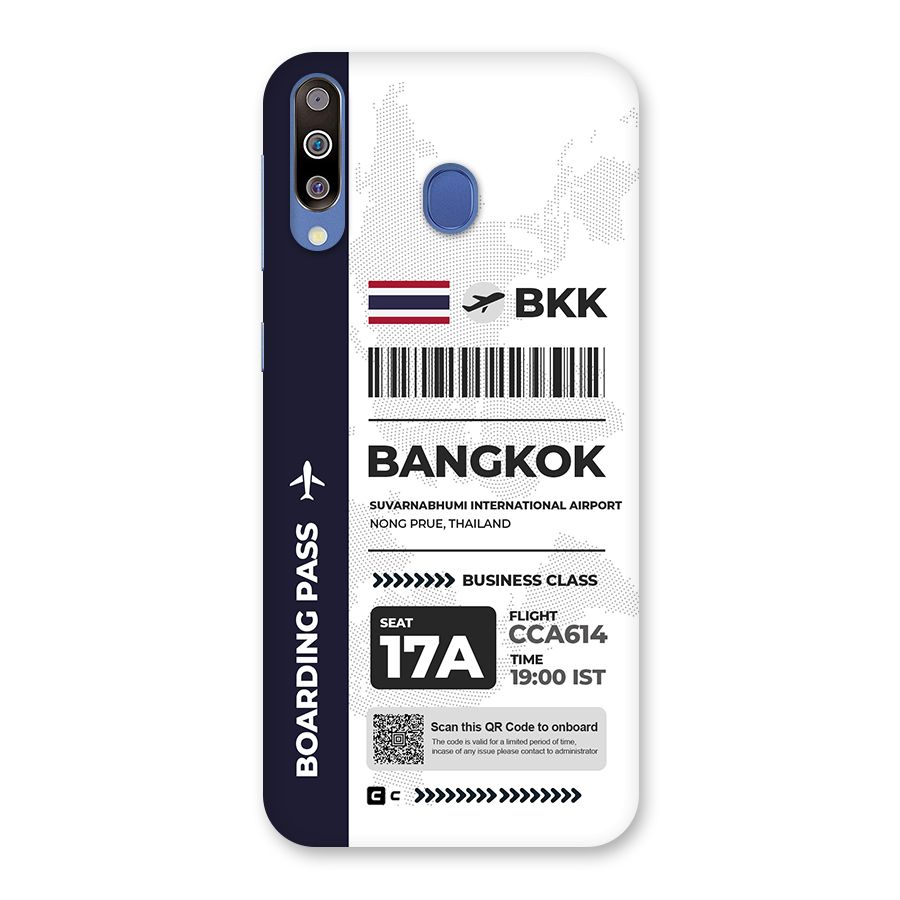 International Boarding Pass Bangkok Back Case for Galaxy M30