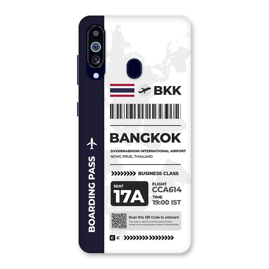 International Boarding Pass Bangkok Back Case for Galaxy M40