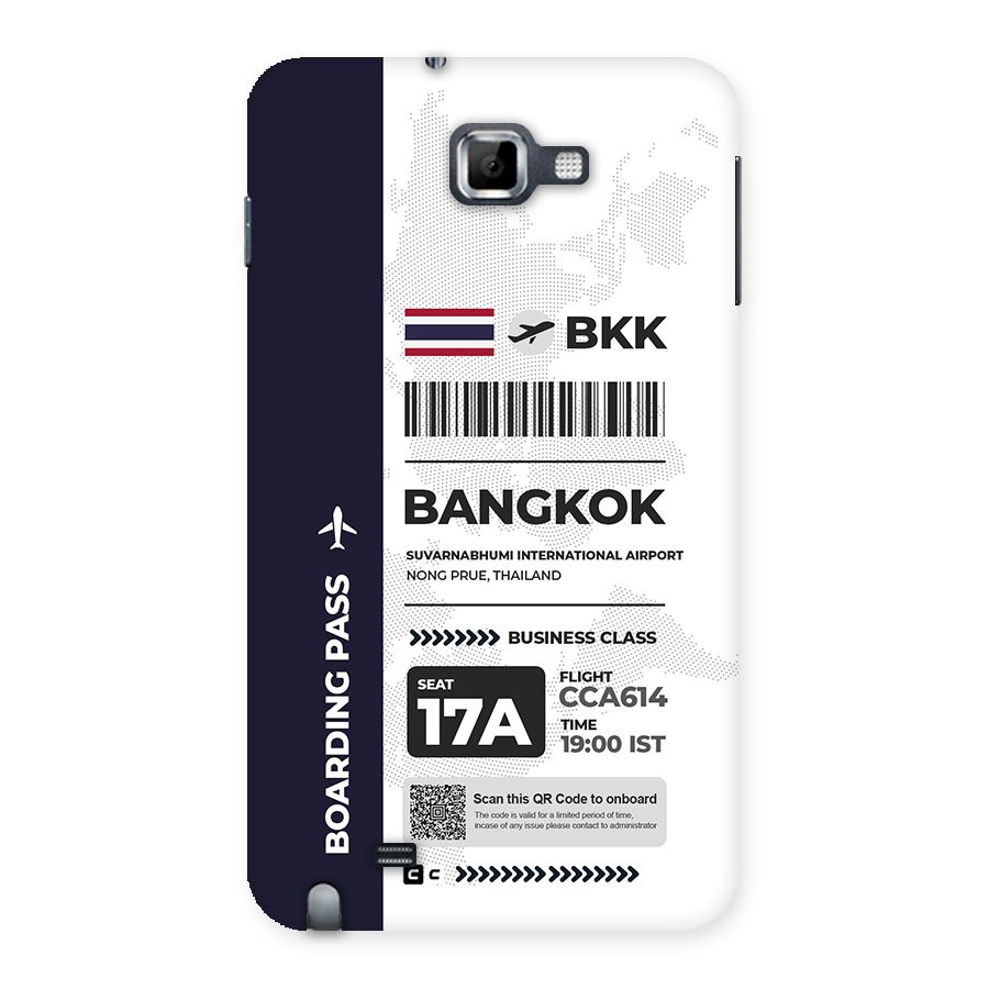 International Boarding Pass Bangkok Back Case for Galaxy Note