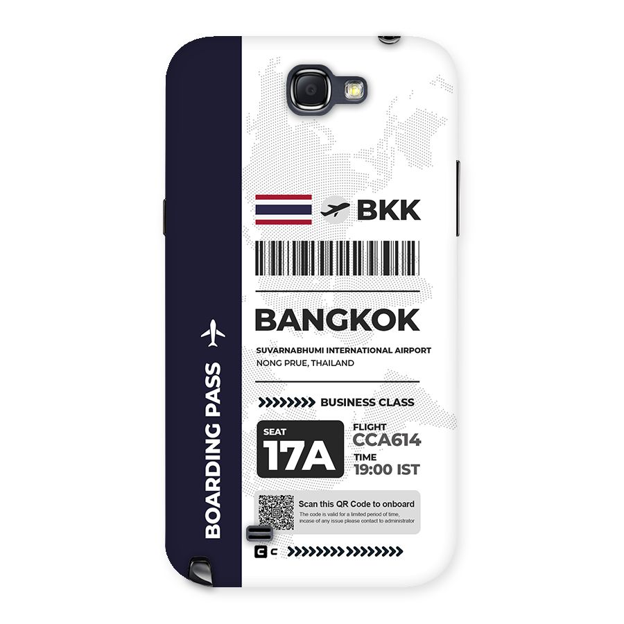 International Boarding Pass Bangkok Back Case for Galaxy Note 2