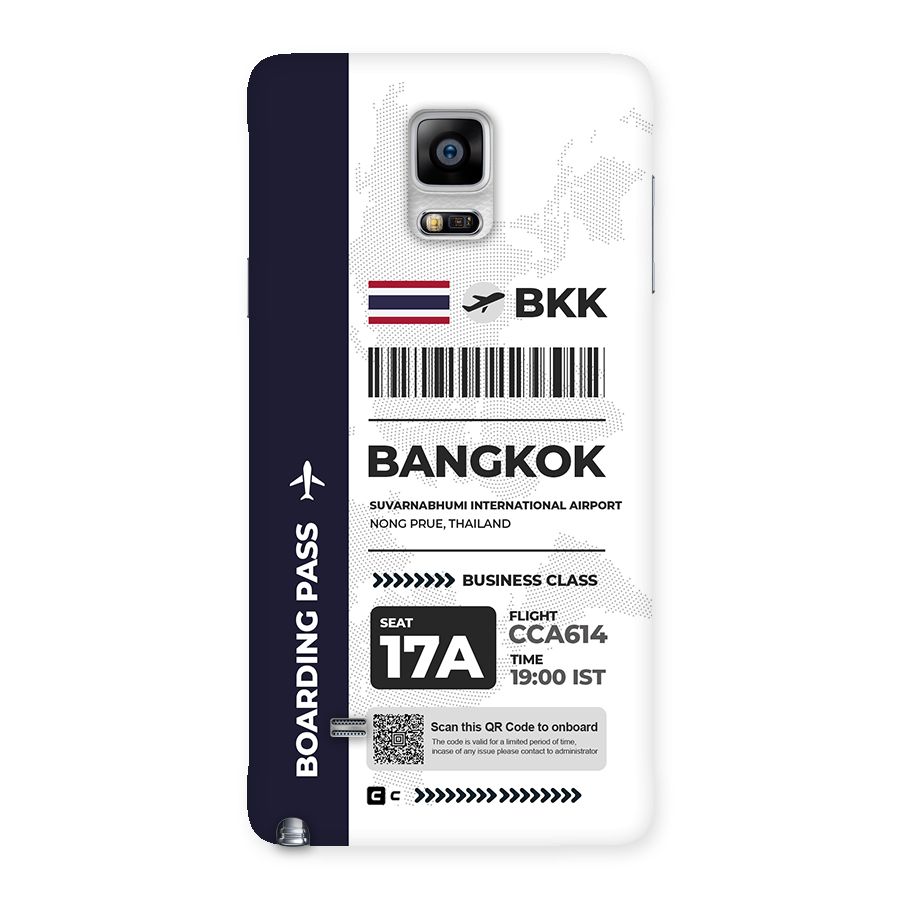 International Boarding Pass Bangkok Back Case for Galaxy Note 4