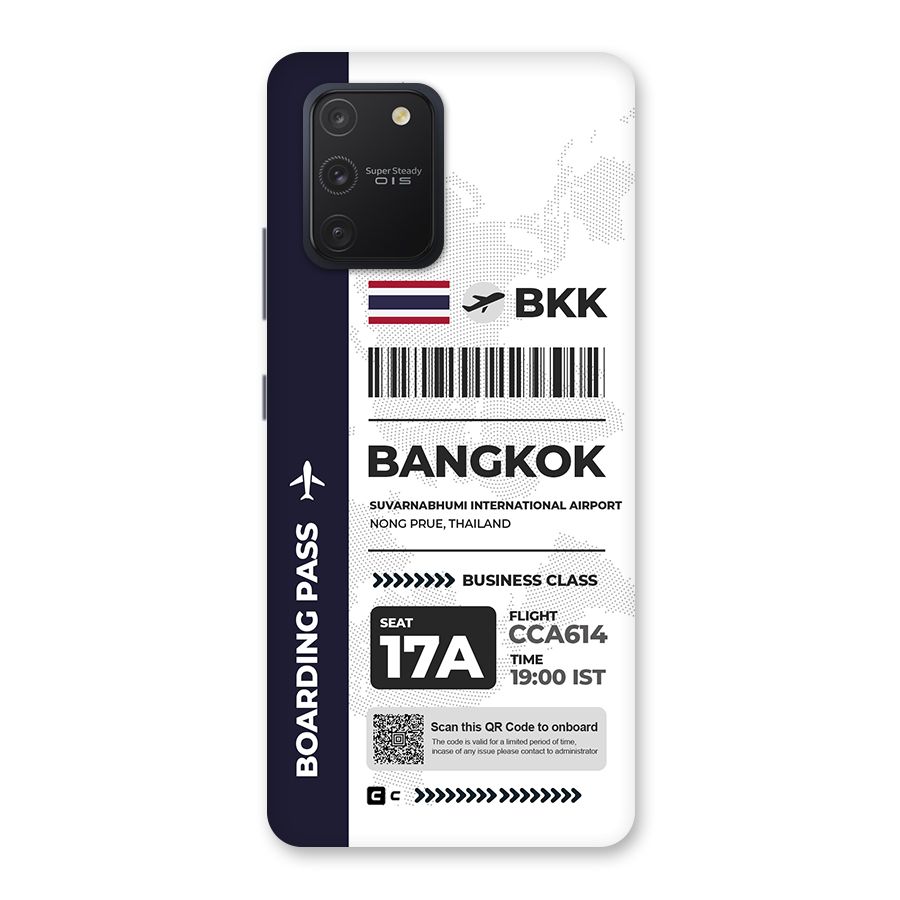 International Boarding Pass Bangkok Back Case for Galaxy S10 Lite
