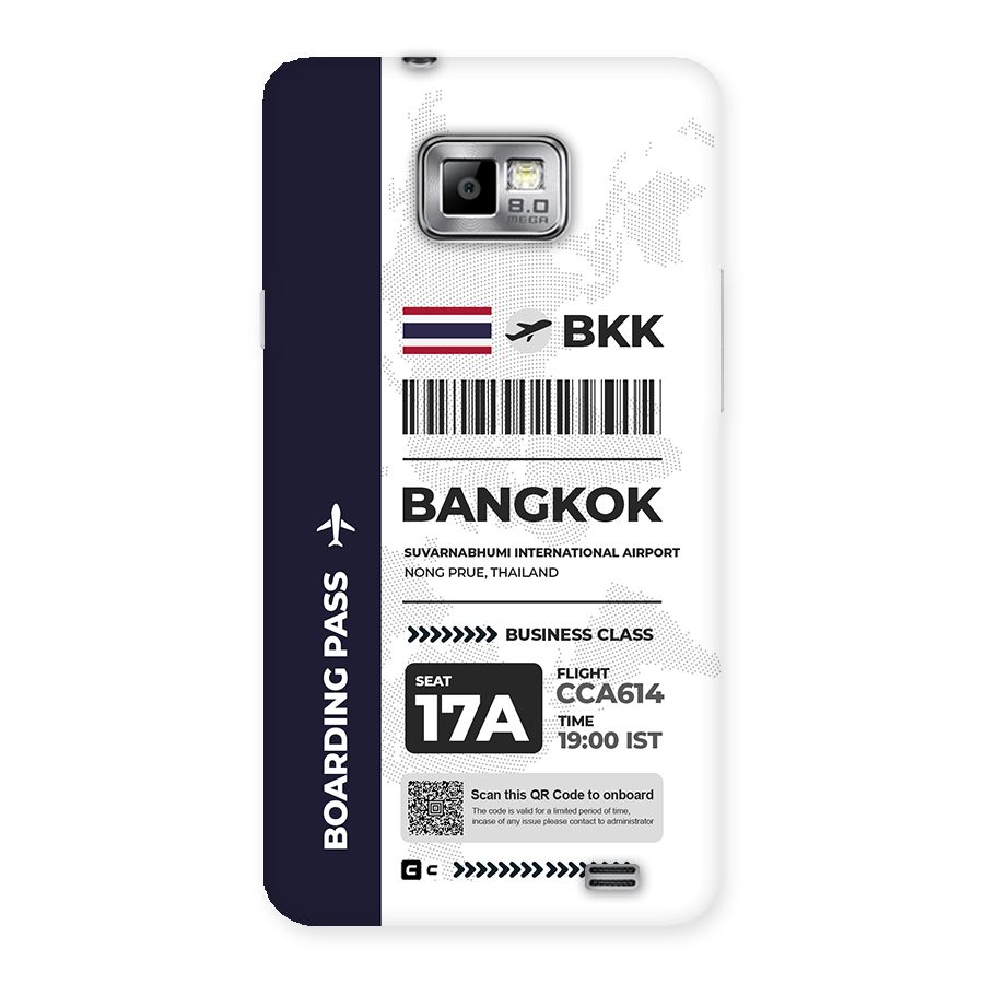 International Boarding Pass Bangkok Back Case for Galaxy S2