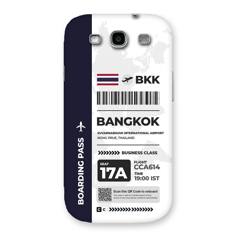 International Boarding Pass Bangkok Back Case for Galaxy S3