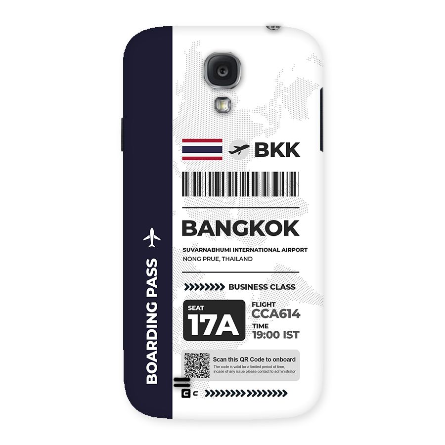 International Boarding Pass Bangkok Back Case for Galaxy S4