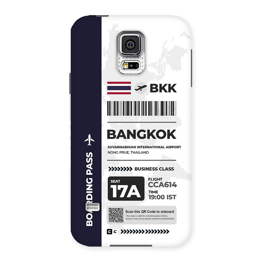 International Boarding Pass Bangkok Back Case for Galaxy S5