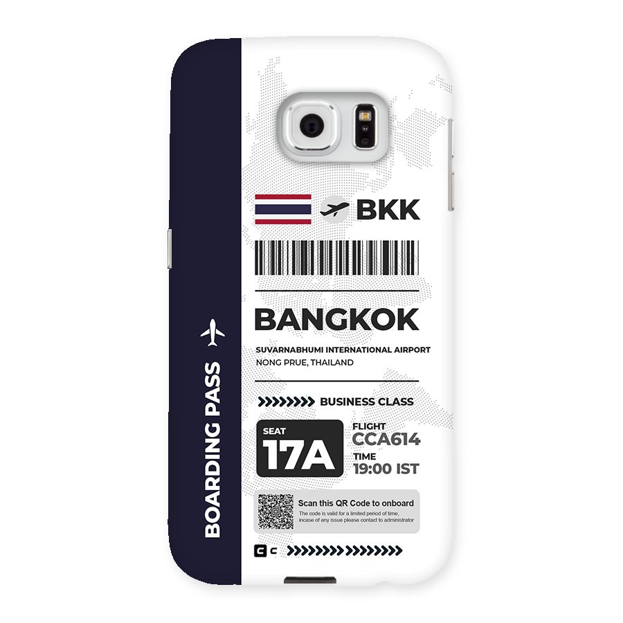 International Boarding Pass Bangkok Back Case for Galaxy S6