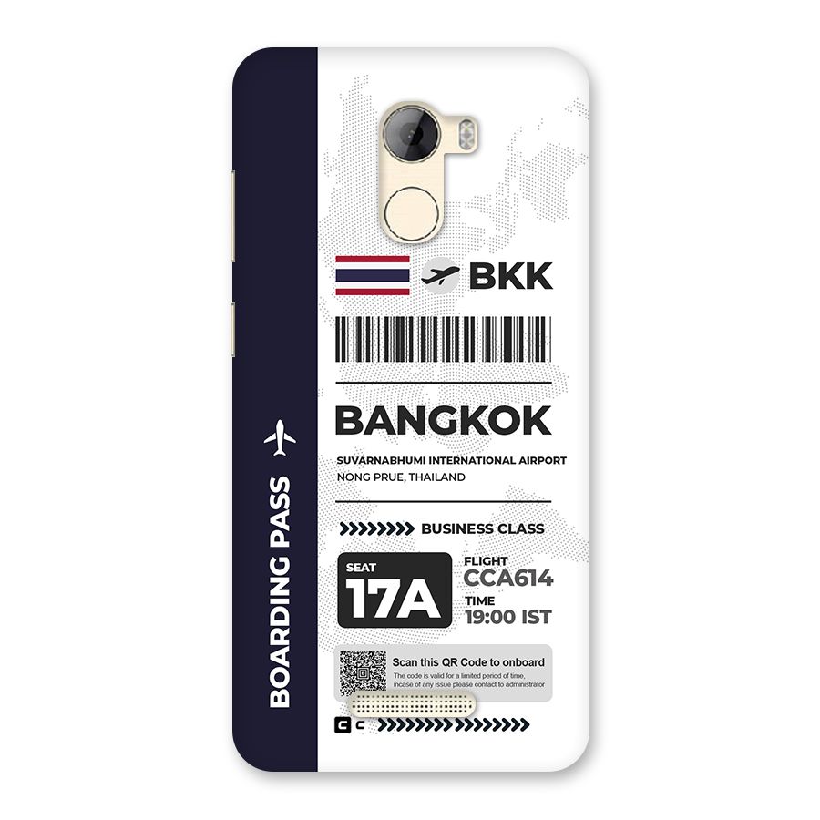 International Boarding Pass Bangkok Back Case for Gionee A1 LIte