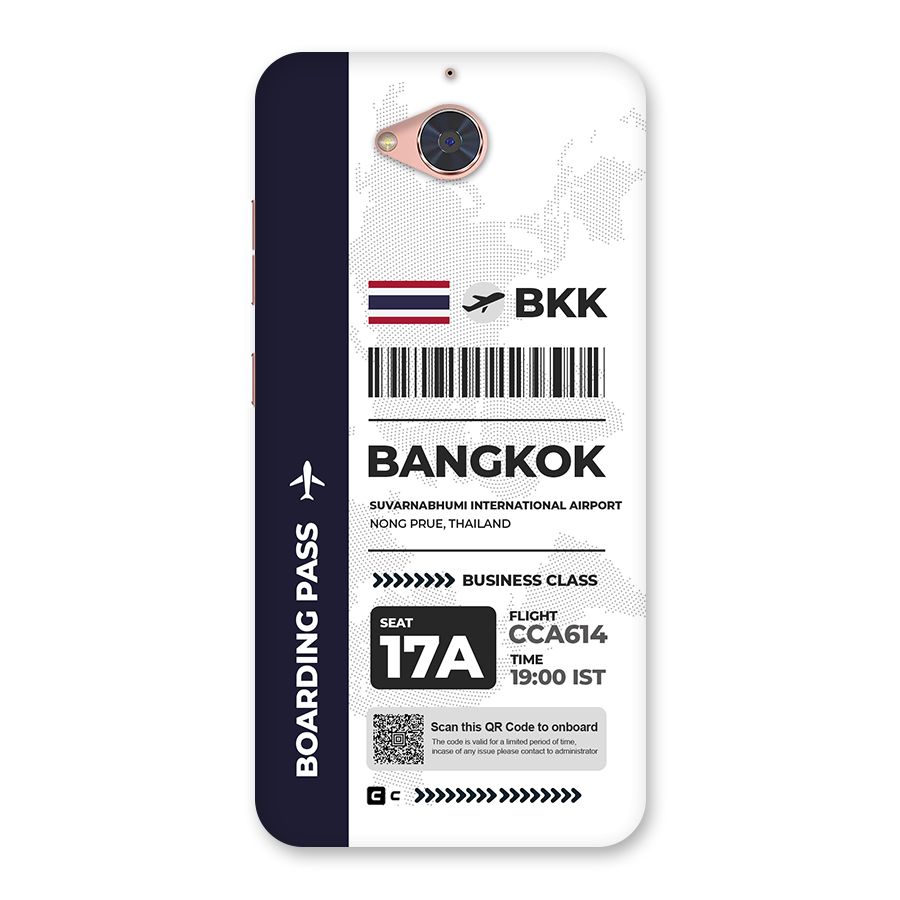 International Boarding Pass Bangkok Back Case for Gionee S6 Pro