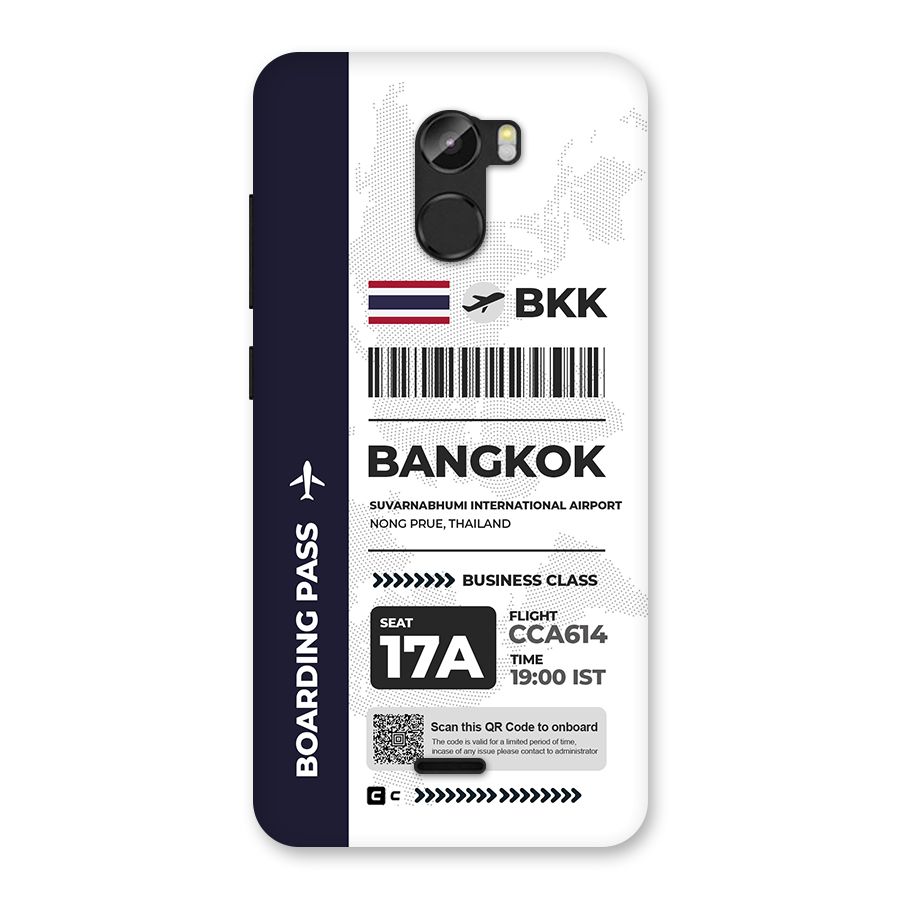 International Boarding Pass Bangkok Back Case for Gionee X1