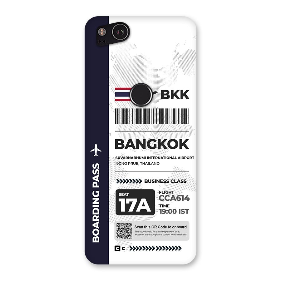 International Boarding Pass Bangkok Back Case for Google Pixel 2