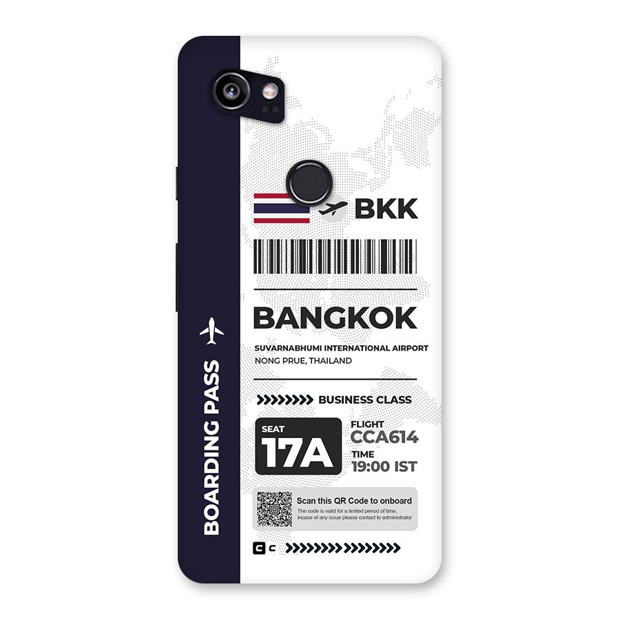International Boarding Pass Bangkok Back Case for Google Pixel 2 XL