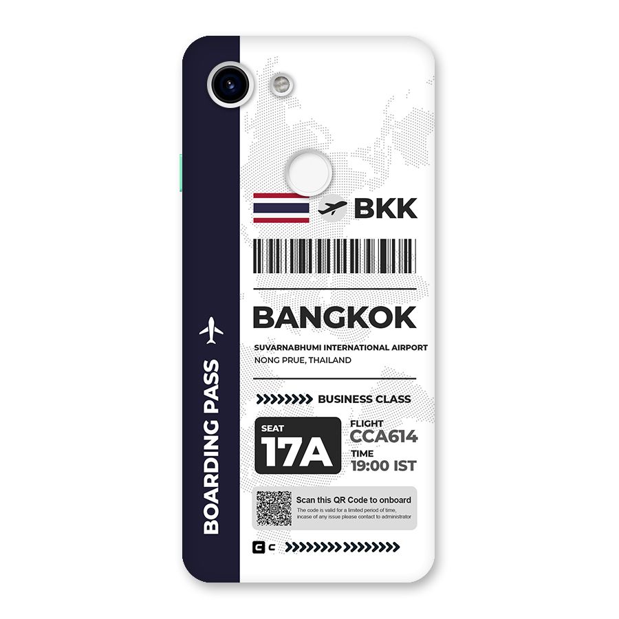 International Boarding Pass Bangkok Back Case for Google Pixel 3