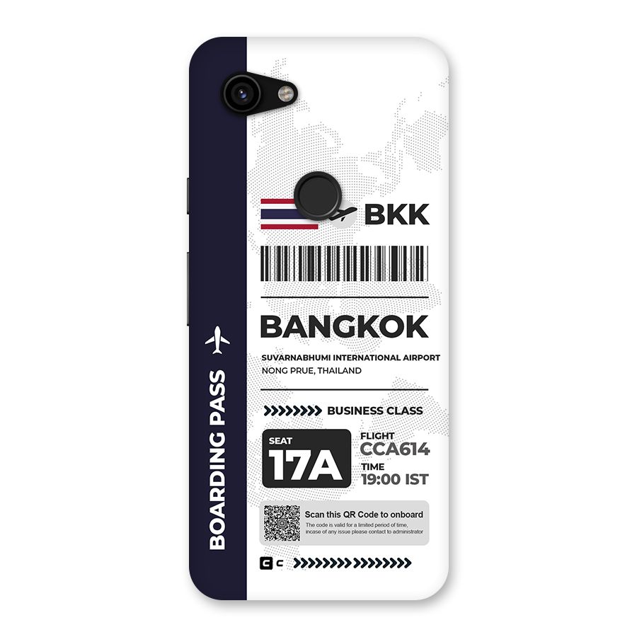 International Boarding Pass Bangkok Back Case for Google Pixel 3a