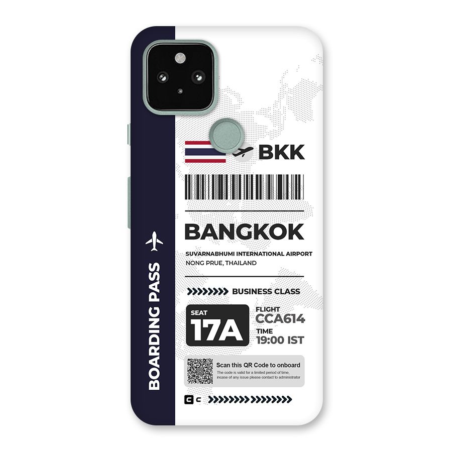 International Boarding Pass Bangkok Back Case for Google Pixel 5