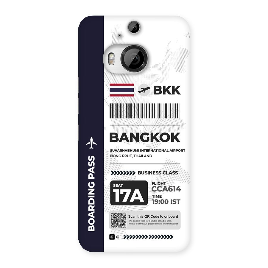 International Boarding Pass Bangkok Back Case for HTC One M9 Plus