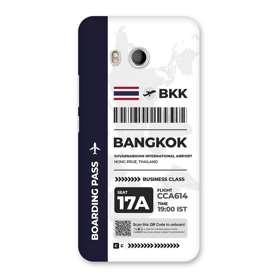 International Boarding Pass Bangkok Back Case for HTC U11